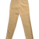 Anne Klein  Stretch Pants Tan Size 2 Elastic Waist Leggings With Pockets Photo 2