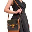 Dooney & Bourke Vintage  Cavalry Spectator Black British Tan AWL P76 Shoulder Bag Photo 11