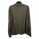 Calvin Klein  Green Sueded Feel Long Sleeve Blouse Size 2X New Photo 2