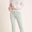 Pilcro Anthropologie NEW High Rise Stretch Corduroy Skinny Jeans Mint Green Photo 0