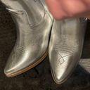 Soda Silver Cowboy Boots Photo 3