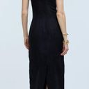 Madewell NWT  Black Crisscross Midi Slip Dress in Cupro-Blend Size 2 Photo 1