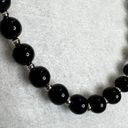 Monet Vintage  Black Beaded Necklace Photo 2