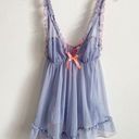 Victoria's Secret  Size M Purple Pink Slip Dress Baby Doll Sleep Lingerie Photo 0