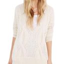 Urban Outfitters  Kimchi Blue Oversized Lightweight Cableknit Sweater Ivory Sz S Photo 1