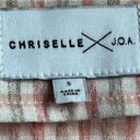 J.O.A. Chriselle x Ruched Gingham Crop Top Photo 8