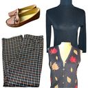 Full Tilt  cute fall look black slacks with orangish tan and white plaid. Photo 1