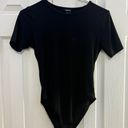 Black Ribbed Bodysuit Photo 0