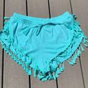 Victoria's Secret Victoria Secret Shorts Aquamarine Mint Green Tasseled Beach Womens S M Photo 0