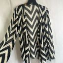 Source Unknown Aztec Open‎ Front Long Sleeve Waterfall Cardigan Size Large Photo 2