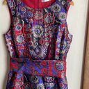 Natori Synthetic Floral Patchwork Jacquard Obi Dress in Violet Photo 3