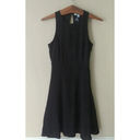 She & Sky NEW Modcloth  Front Keyhole Flared A-line Little Black Dress Small Photo 3