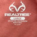 Realtree Long Sleeve Shirt with Logo and Antler Left Side Arm Peach Size Large Photo 3