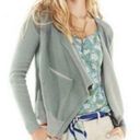 CAbi  draped pocket cardigan sweater sage gray 5132 small Photo 1