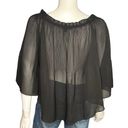 Romeo + Juliet Couture  Black Off the Shoulder Top Size M Photo 5