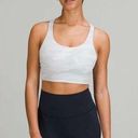 Lululemon  Energy Longline Sports Bra B-C Cup Heritage Camo Grey White Size 4 Photo 0