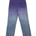 7 For All Mankind High Waist Ombré Cropped Straight Jeans Photo 2