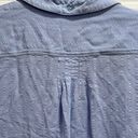 Donna Karan Light Blue Striped Sleep shirt Size L Photo 4