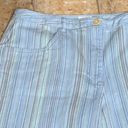 J.Jill  Stretchy Blue Stripes Wide Leg Casual Mid Rise Capris 6P Photo 3