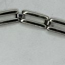 The Bar Skinny Silver Tone Metal Chain Link Belt Size Large L XL Photo 9