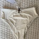 Quint Soul NWT  Malibu High Rise Ivory/White Ribbed Bikini Set - S/M Photo 12