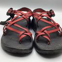 Chaco Sandals Shoes Womens Zong Sport Hiking Camping  Athletic Shoe Red Black 6 Photo 4