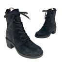 Gianvito Rossi  Foster 45mm Suede Lace Up Boots in Blue/Gray Photo 3