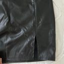 Black Leather Skirt Size M Photo 2