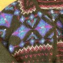 L.L.Bean Vintage  Wool Cardigan Sweater Nordic Icelandic Birdseye Design size XL Photo 3