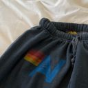 Aviator Nation Washed Black Sweatpants Size Small Photo 3