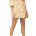 l*space NWT L* Cassidy Long Sleeve Flowy Peasant Dress Yellow Floral Women's Small Photo 3