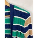 Lands'End  Cable Knit Tie Front Stripe Sweater Size XS Photo 4