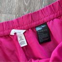 H&M  bright pink linen blend wide leg pants Photo 4