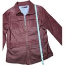 prAna  Women's Nadine Vino Burgundy Corduroy Zip Front Denim Jacket Sz S Photo 12