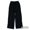 Bryn Walker  Black Elastic Waistband Pull On Lagenlook Wide Leg Pants Size Small Photo 2