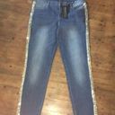 Bebe  Laurie sequin NWT ankle jeans, size 31 Photo 1