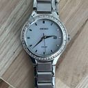 Seiko  Solar Ladies Watch Diamonds Stainless Bracelet Pearl Dial Date Window Photo 4