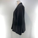 Alice + Olivia  Black Shawl Collar Blazer Ruched Sleeves Black Photo 5