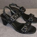 VanEli black heeled Sandals, size 8.5, approx 2 inch chunky heels Photo 0