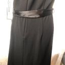 Adrianna Papell  Faux Wrap Tuxedo Dress Size 10 Black Formal Cocktail Wedding$139 Photo 14