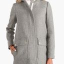 J.Crew  Mercantile Vail Faux Fur Gray Wool Parka Coat sz 6 Photo 0