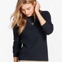 Brooks Brothers  346 Navy Blue Cable Knit Crew Neck Sweater Small Photo 0