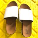 Seven Dials White summer slides sandals.   Size 6 Photo 1