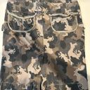 Diesel  Khaki Gray Black Camo Camouflage Print Twill Utility Pencil Skirt Size 27 Photo 1