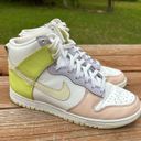 Nike Dunk High Women's Shoes Cashmere Lemon Twist White Size 8 Photo 2