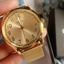 GUESS gold tone analog watch MESH BAND ADJUSTABLE BRACELET  Photo 8