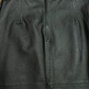 Comint Vintage  genuine black leather skirt. Size 11-12. Photo 3