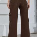 Coffee Brown Cargo Pants Size M Photo 2