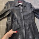 Liz Claiborne Vtg 90s  Leather Jacket Photo 4