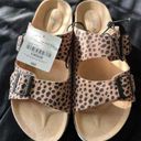 Arizona Jeans Arizona Spotted Animal Print Sandals Woman’s Size 8 NEW Photo 0